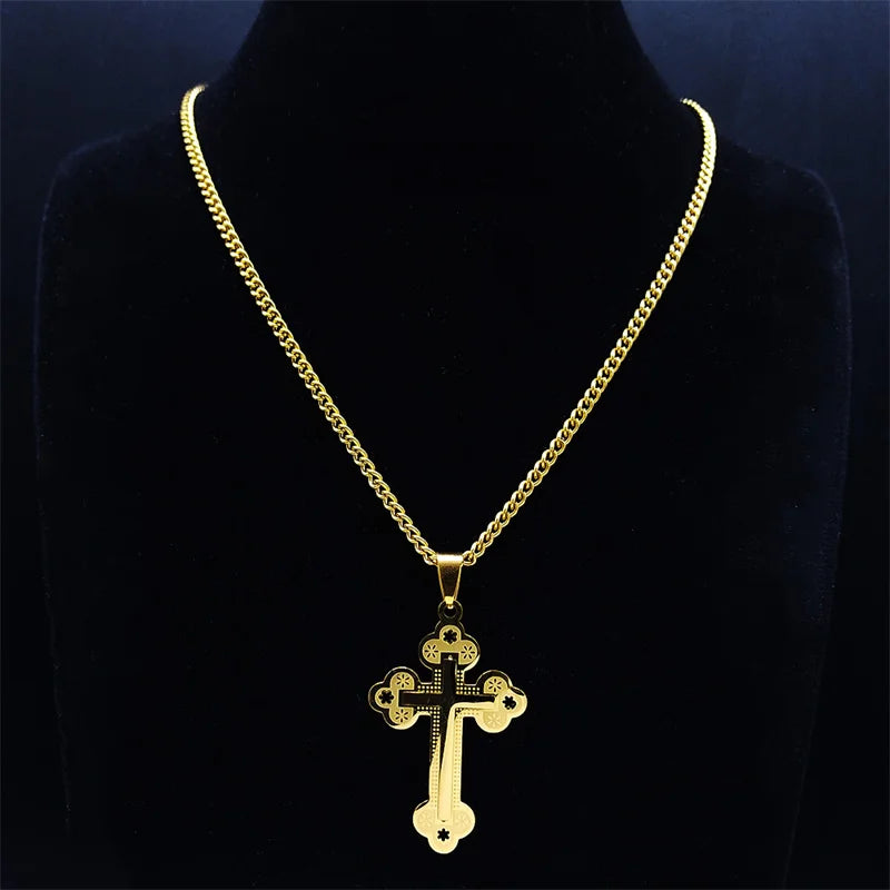 Collar Cruz Bizantina Ornate