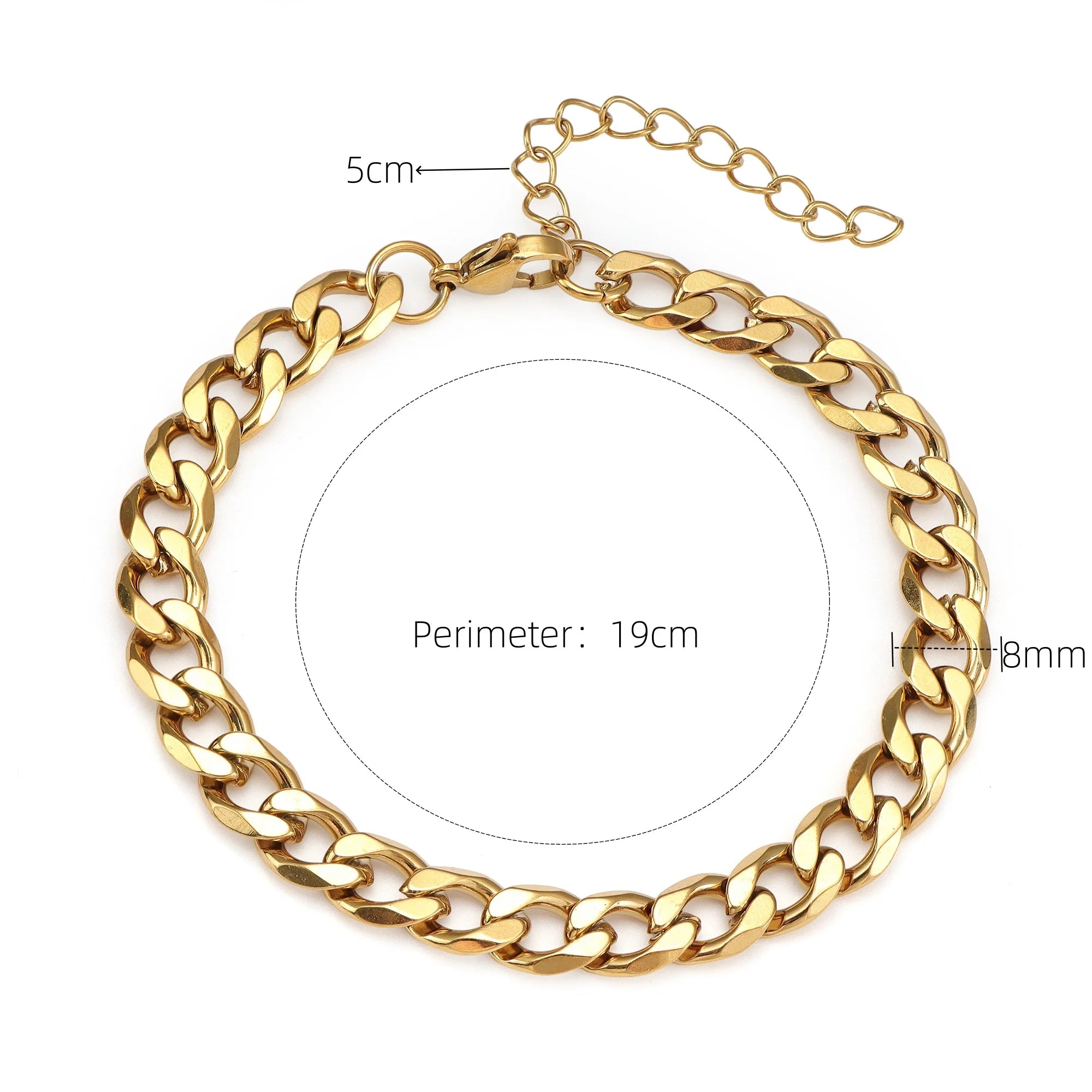 Pulsera Cadena Barbada Cuban Style