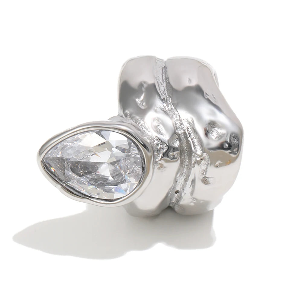 Anillo Waterdrop Teardrop Chunky