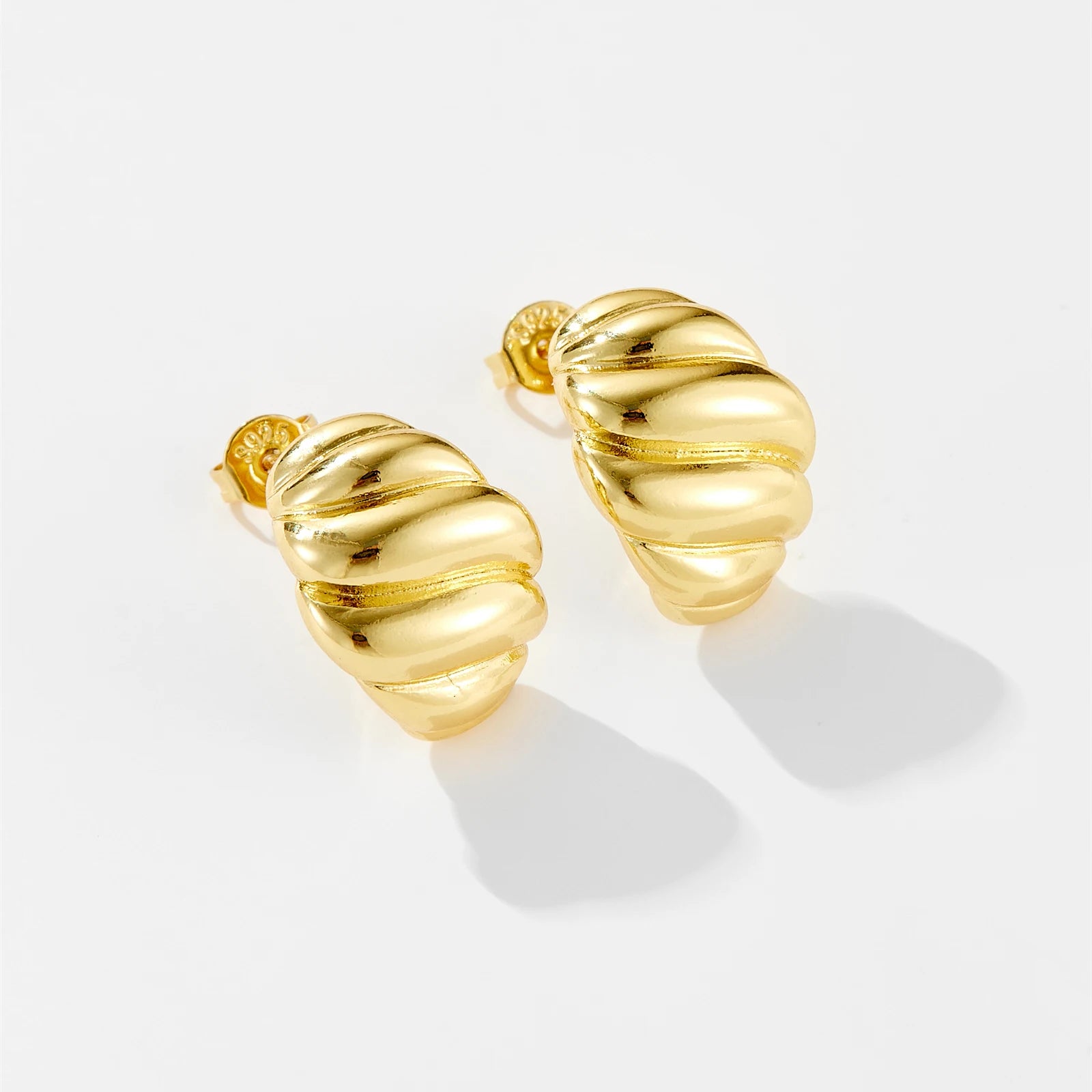 Pendientes Croissant Huggies S925