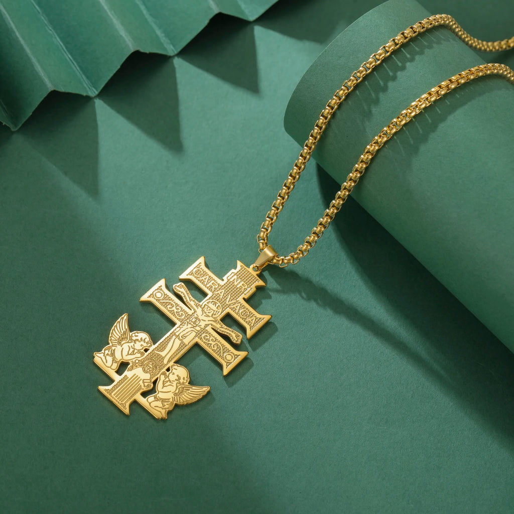 Collar Cruz de Caravaca Amulet