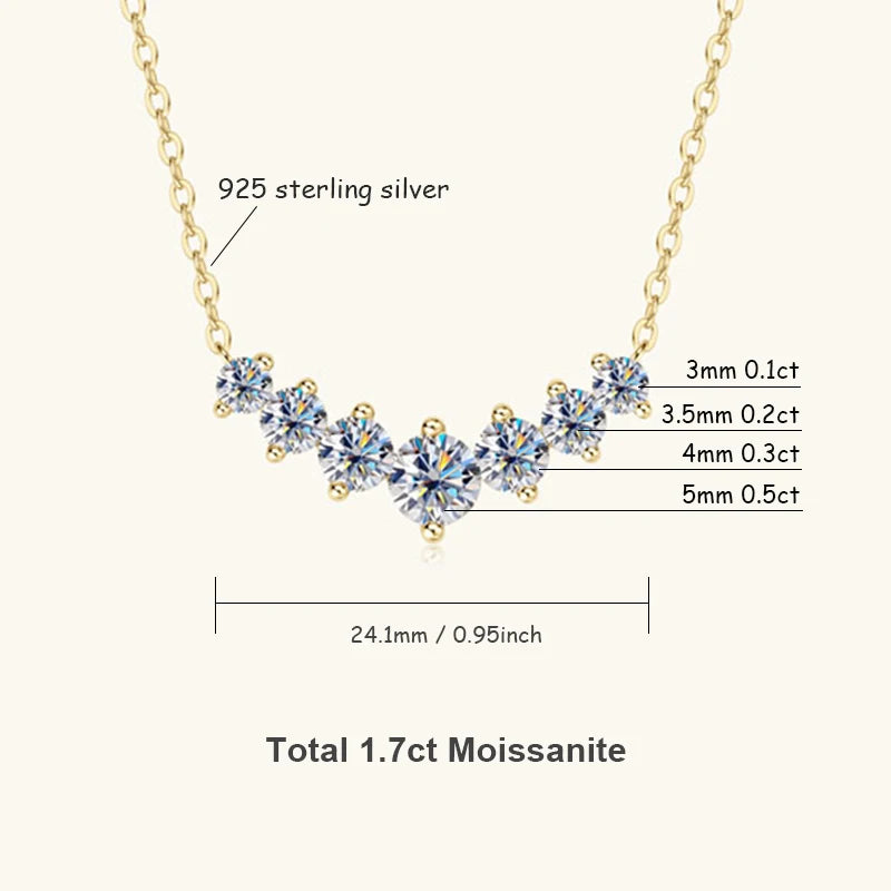 Collar U-Smile Moissanita