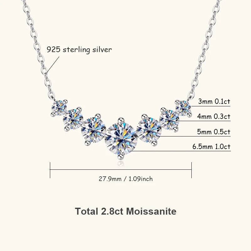 Collar U-Smile Moissanita
