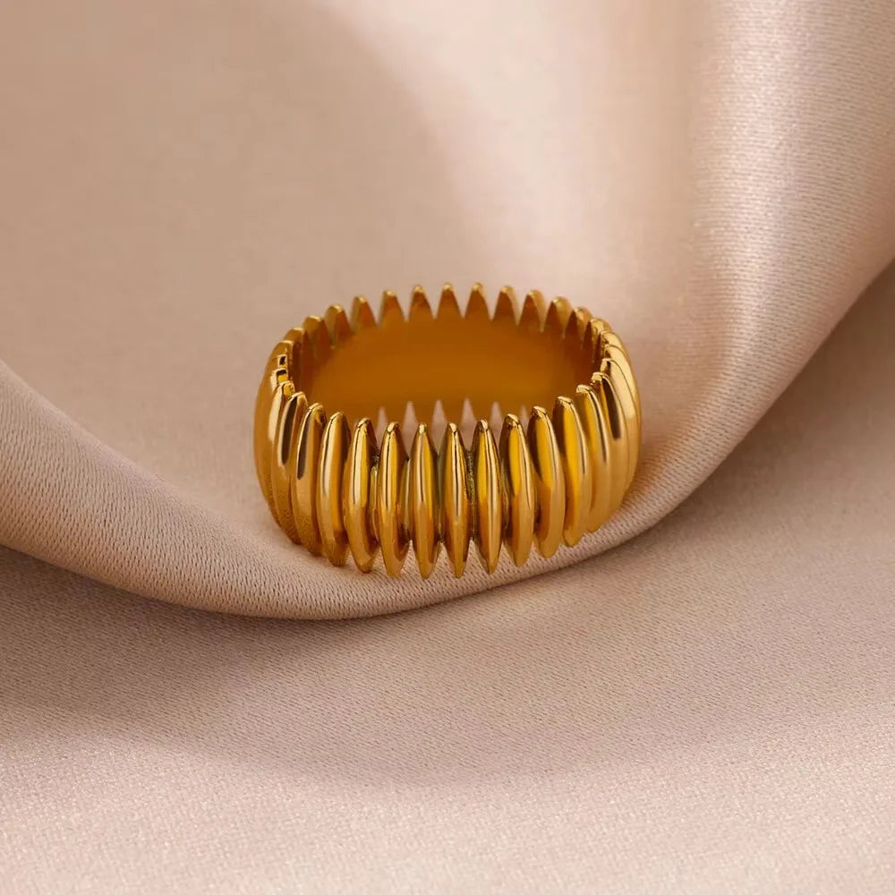 Anillo Texturizado Retro