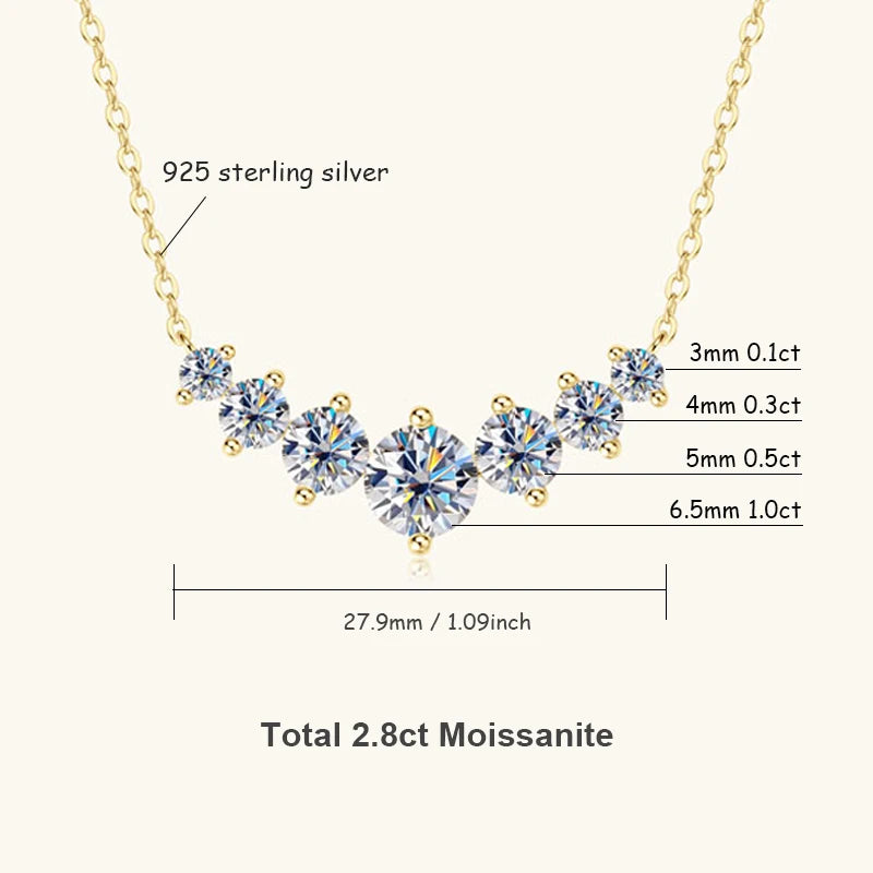 Collar U-Smile Moissanita
