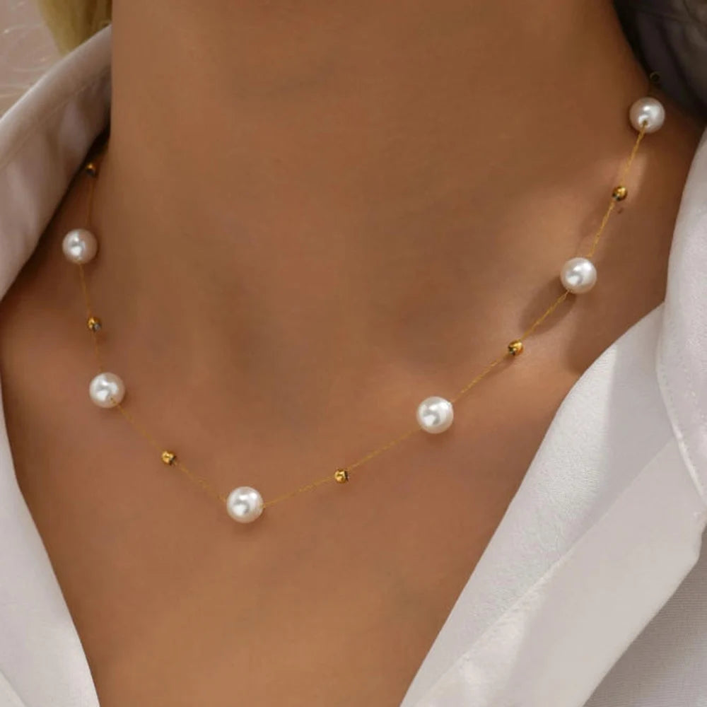 Collar Pearl Station Delicate