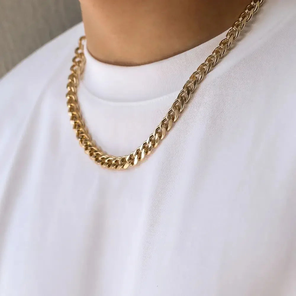 Collar de Cadena Cubana Simple