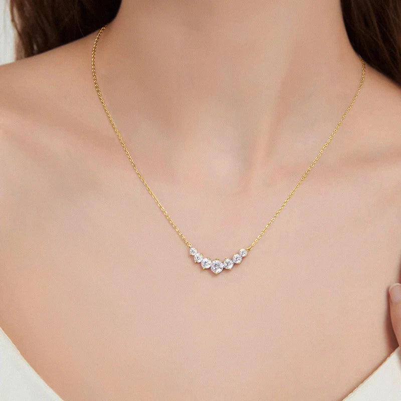 Collar U-Smile Moissanita