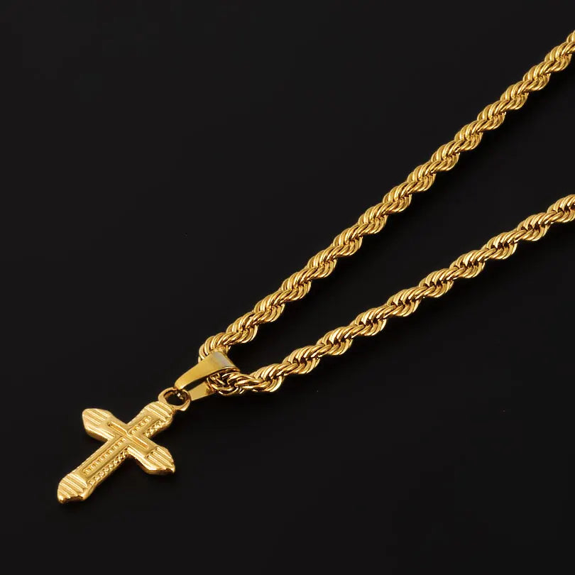 Set Collar o Pendientes Cruz