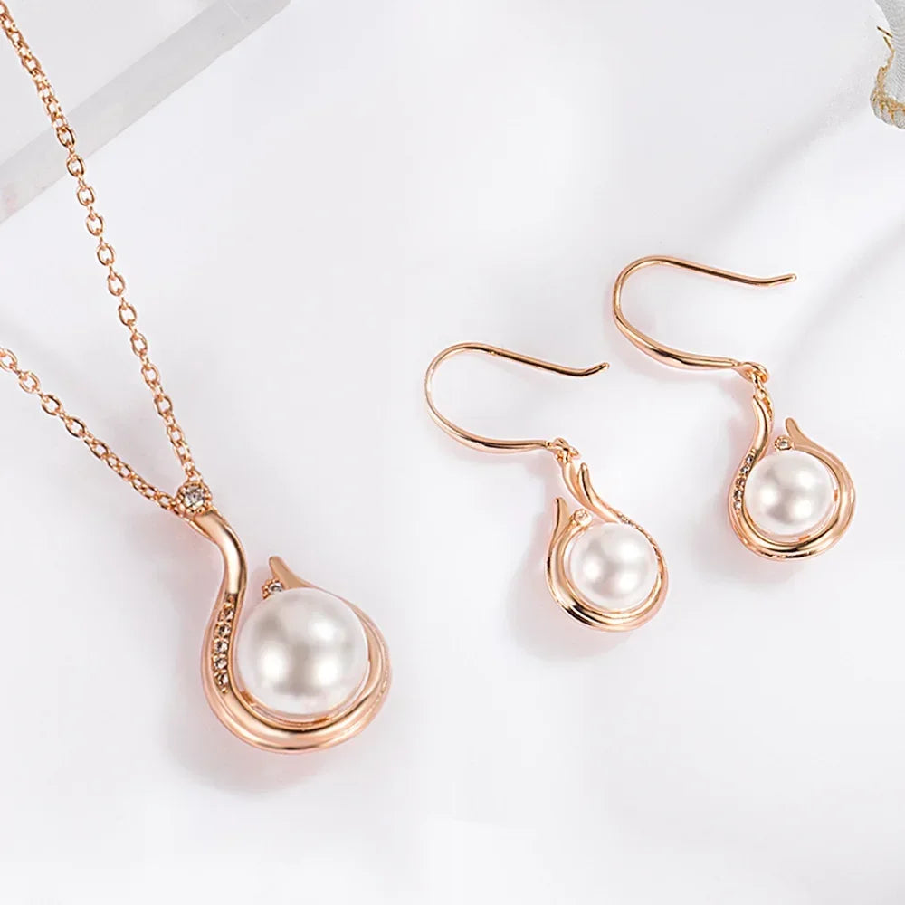 Set Perle Drop (Collar + Pendientes)