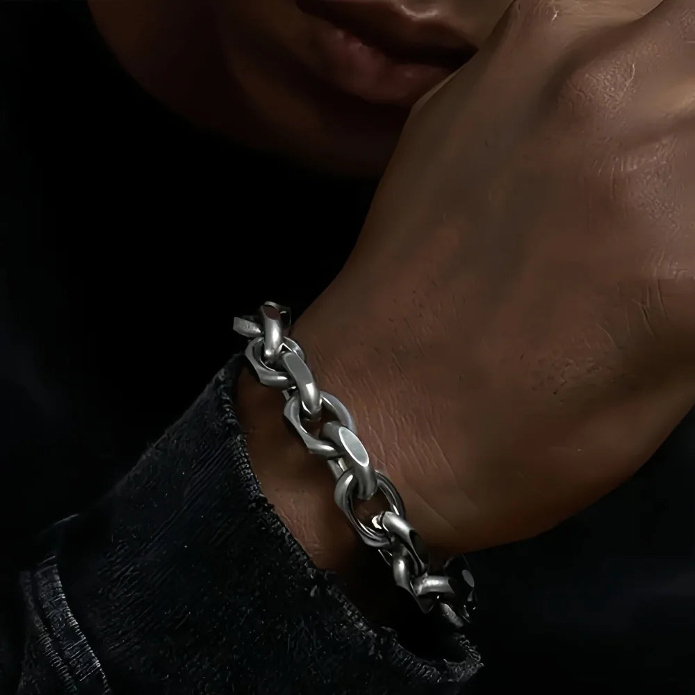 Pulsera Cubana Raw Metal