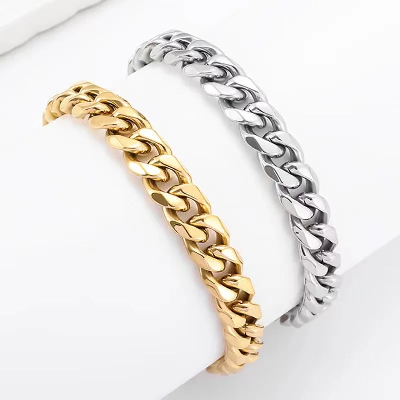Pulsera Cadena Barbada Cuban Style