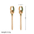 Pendientes Cascade Ring Zirconia