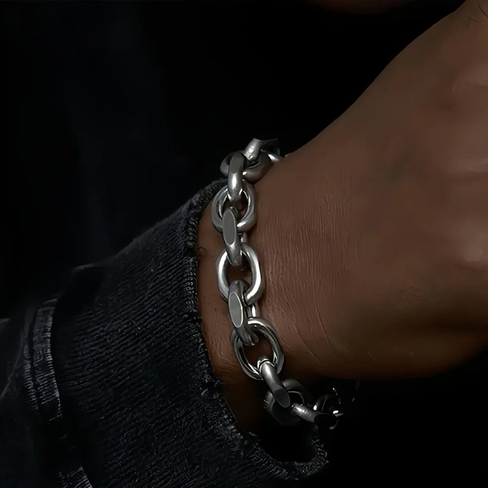 Pulsera Cubana Raw Metal