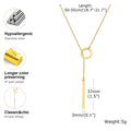Collar Corbatero Geometric Lariat