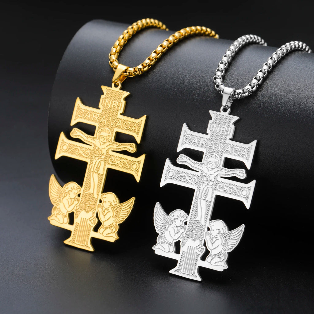 Collar Cruz de Caravaca Amulet