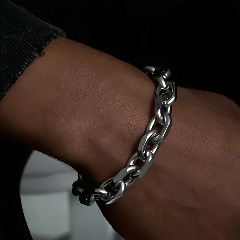 Pulsera Cubana Raw Metal