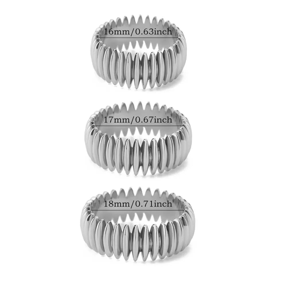 Anillo Texturizado Retro